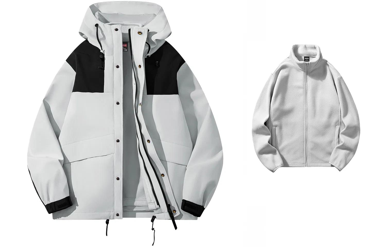 Детская ветровка из мембраны Без названия модели BALENO, White Gray