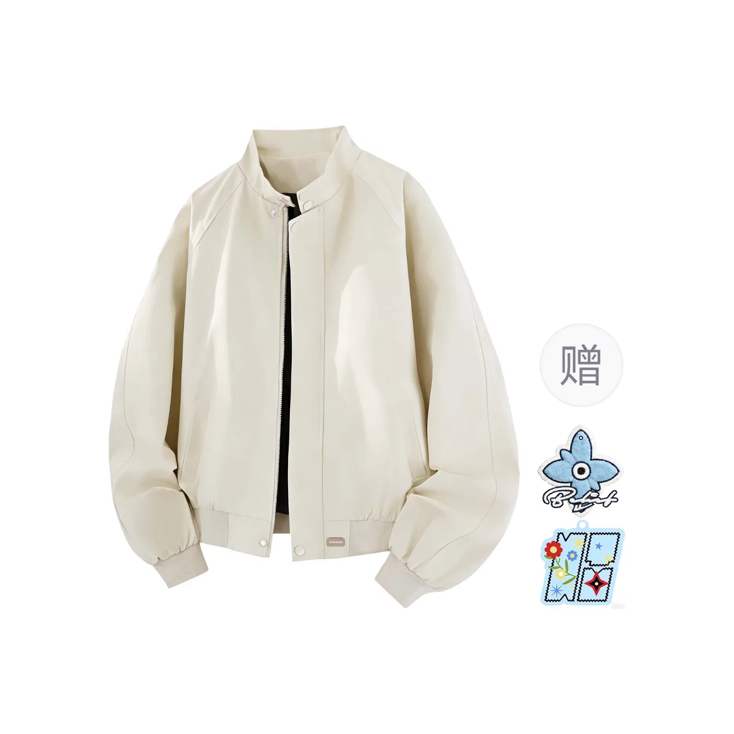 Детское пальто с воротником-стойкой, прямой крой, Beige, WARRIOR