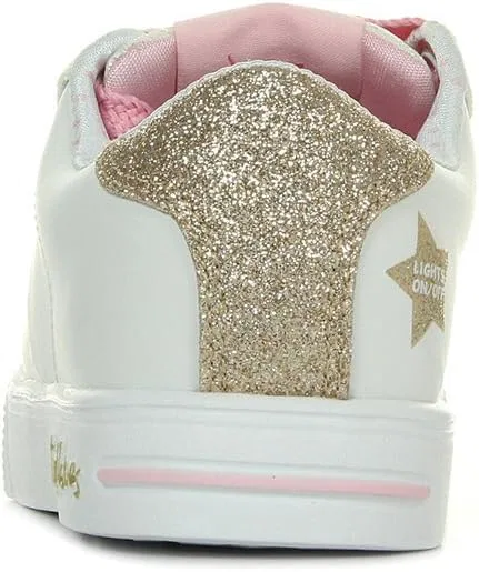 Детские кроссовки для девочек Twinkle Breeze 2.0-sidestars Skechers, White/Pink — фото 3