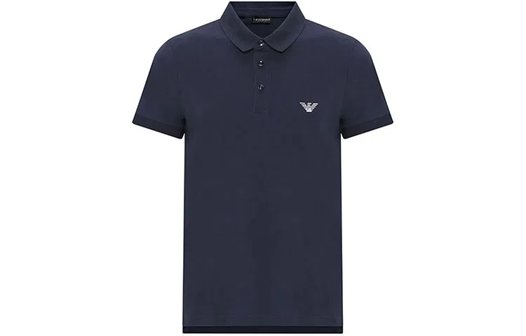 Мужское поло Navy Blue EMPORIO ARMANI, Цвет Navy Blue