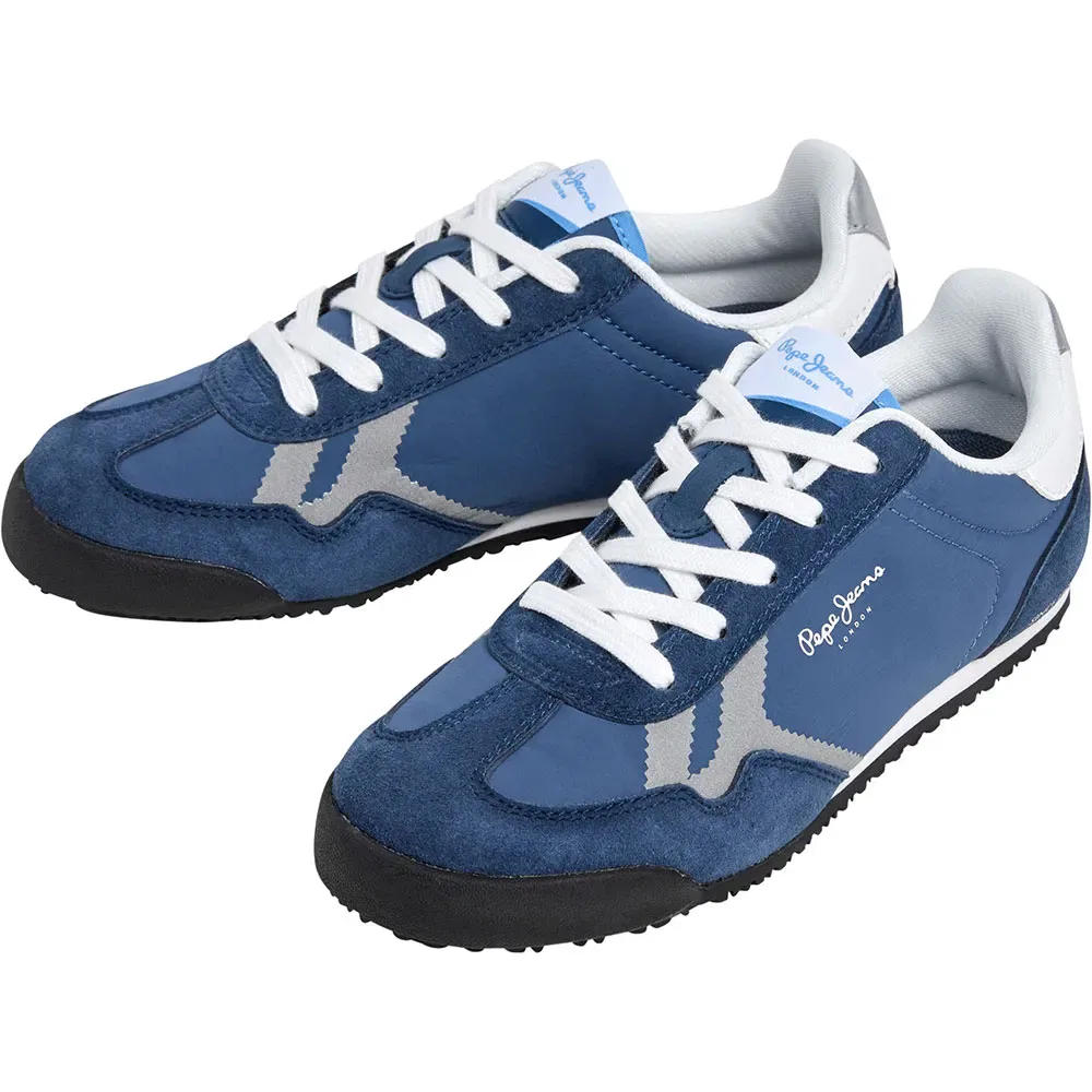 Детские кроссовки для мальчиков с контрастной вставкой Vinnie Class Pepe jeans, Blue — фото 3