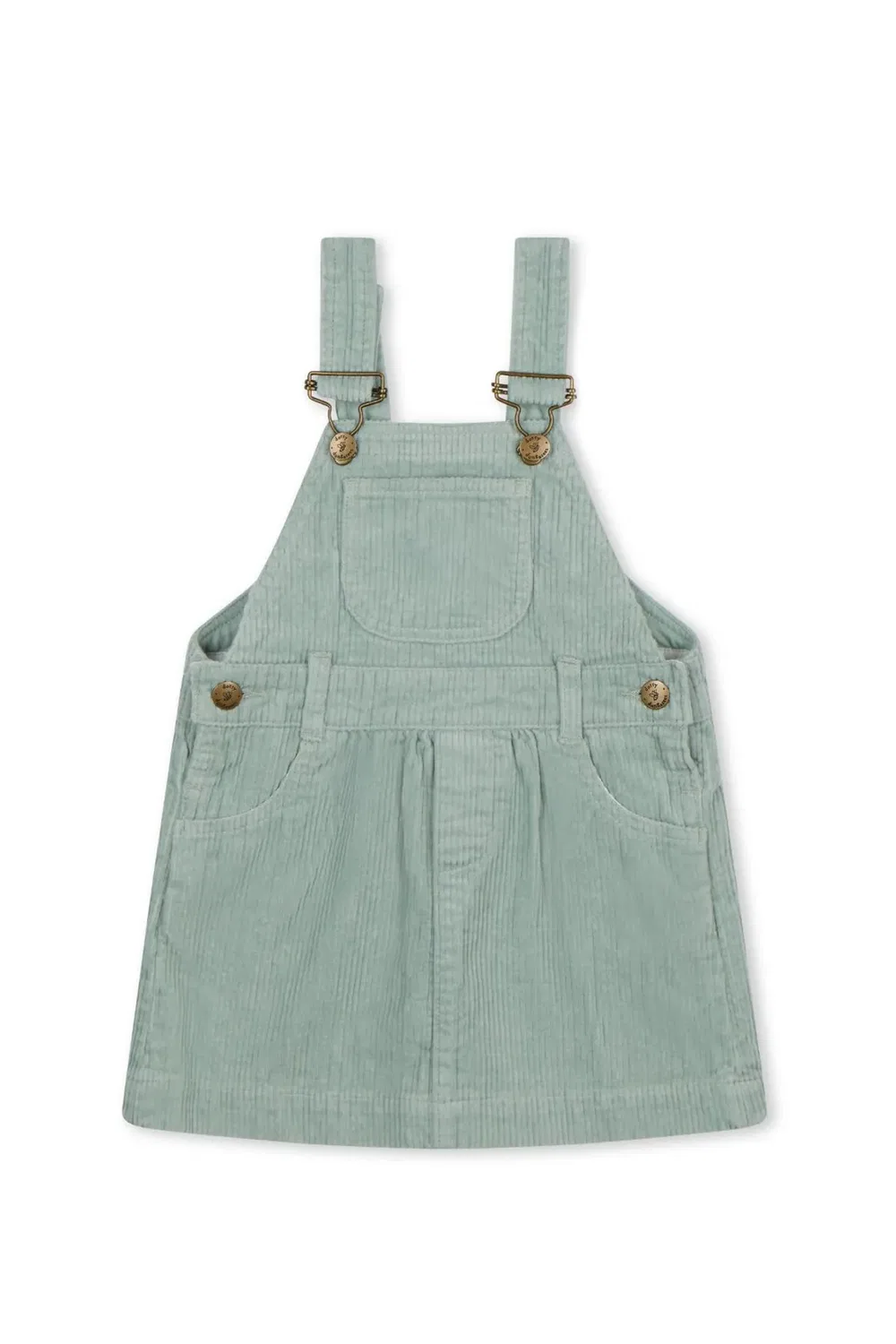 Детское платье из вельвета Mint chunky cord Dotty Dungarees, Green