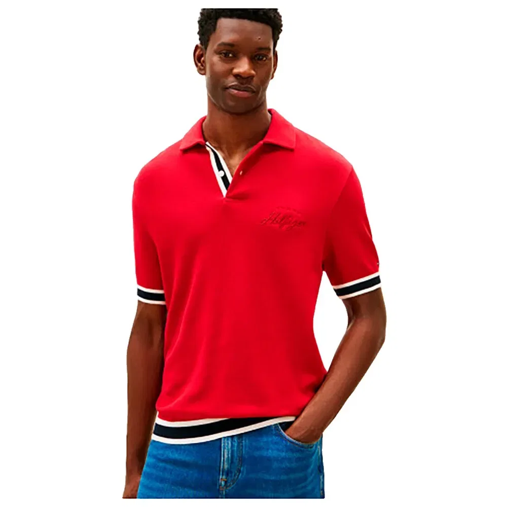 Поло с коротким рукавом Tommy Hilfiger, красный