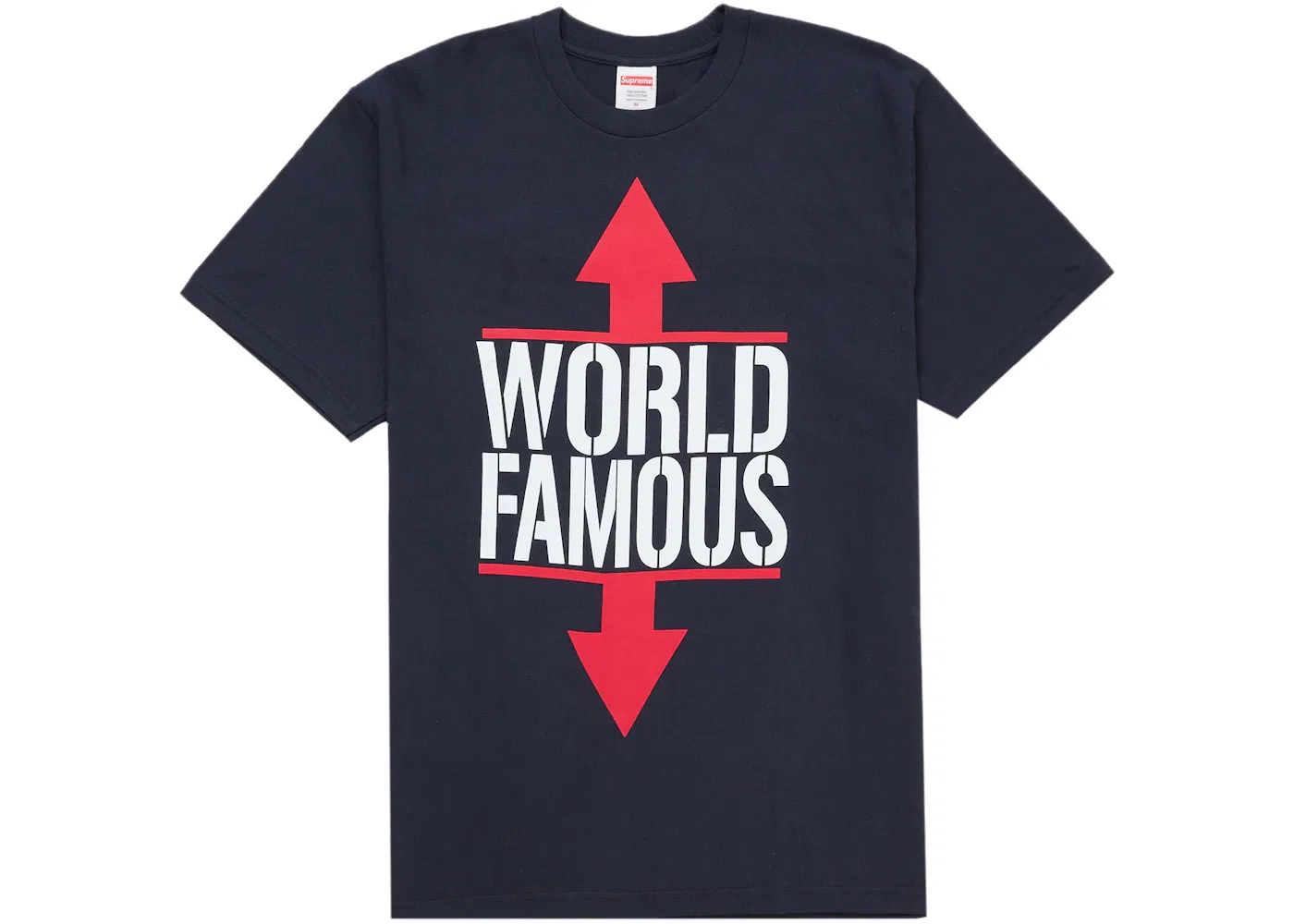 Мужская футболка с принтом World Famous Tee Supreme, Navy