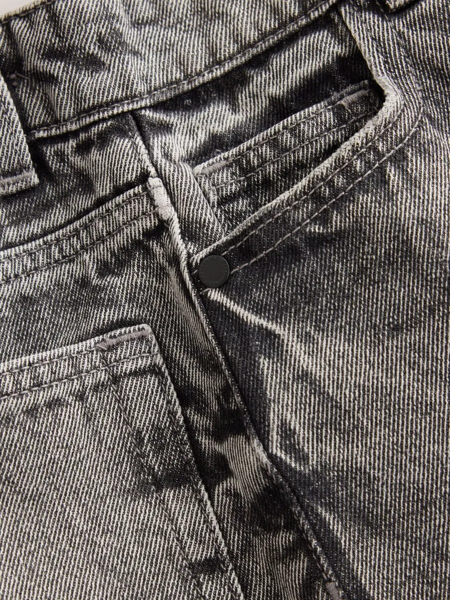 Шорты Next Regular Jeans серого цвета — фото 4