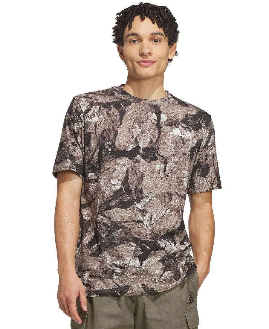 Футболка с графическим принтом Rock Camo adidas, Ivory