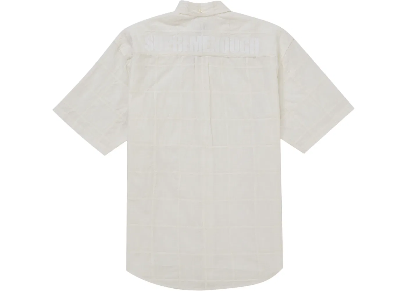 Мужская рубашка с принтом Supreme GOODENOUGH Patchwork S/S Shirt, White — фото 2
