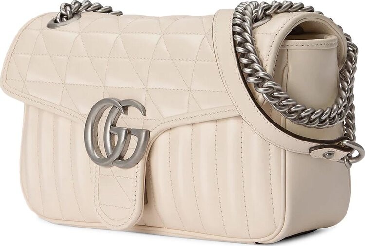 

Сумка Gucci GG Marmont Small Shoulder Bag White, белый