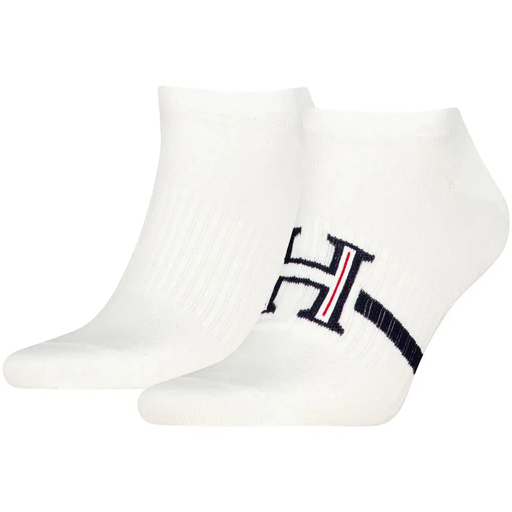 Мужские носки с укрепленной пяткой и мыском Tommy hilfiger, White