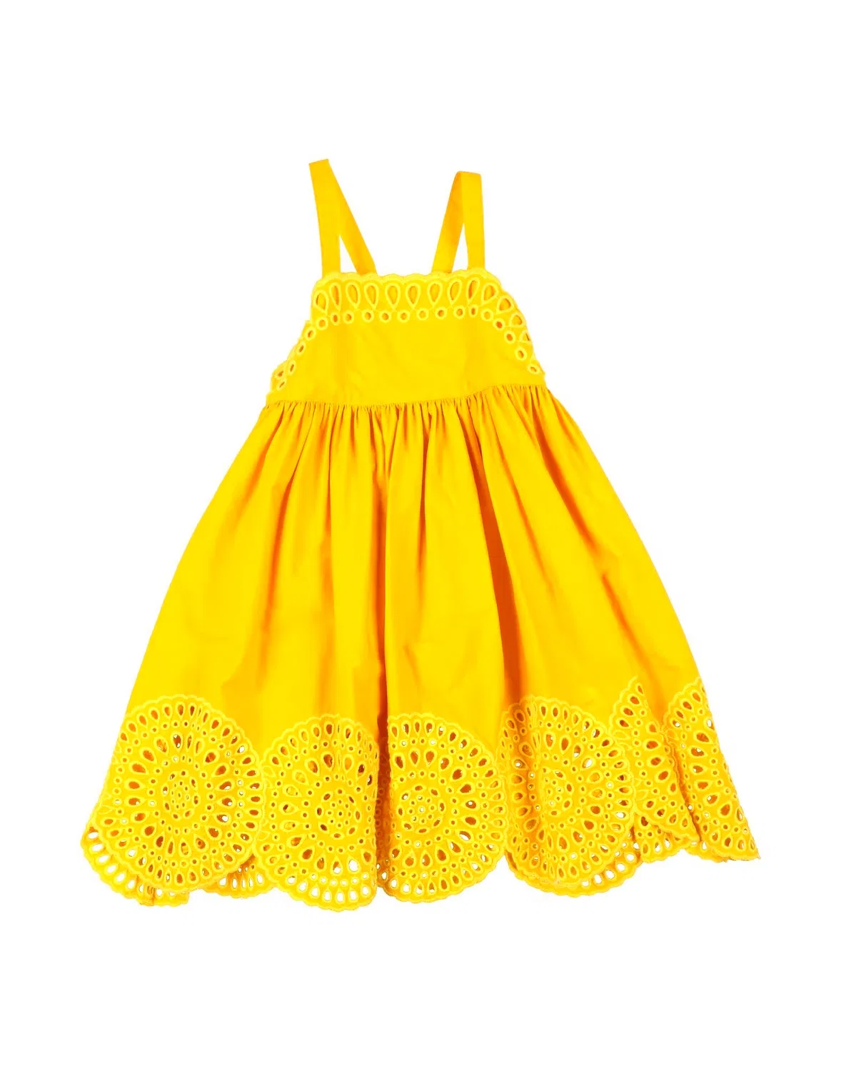Детское платье для девочек без рукавов Stella Mccartney Kids, оранжевый