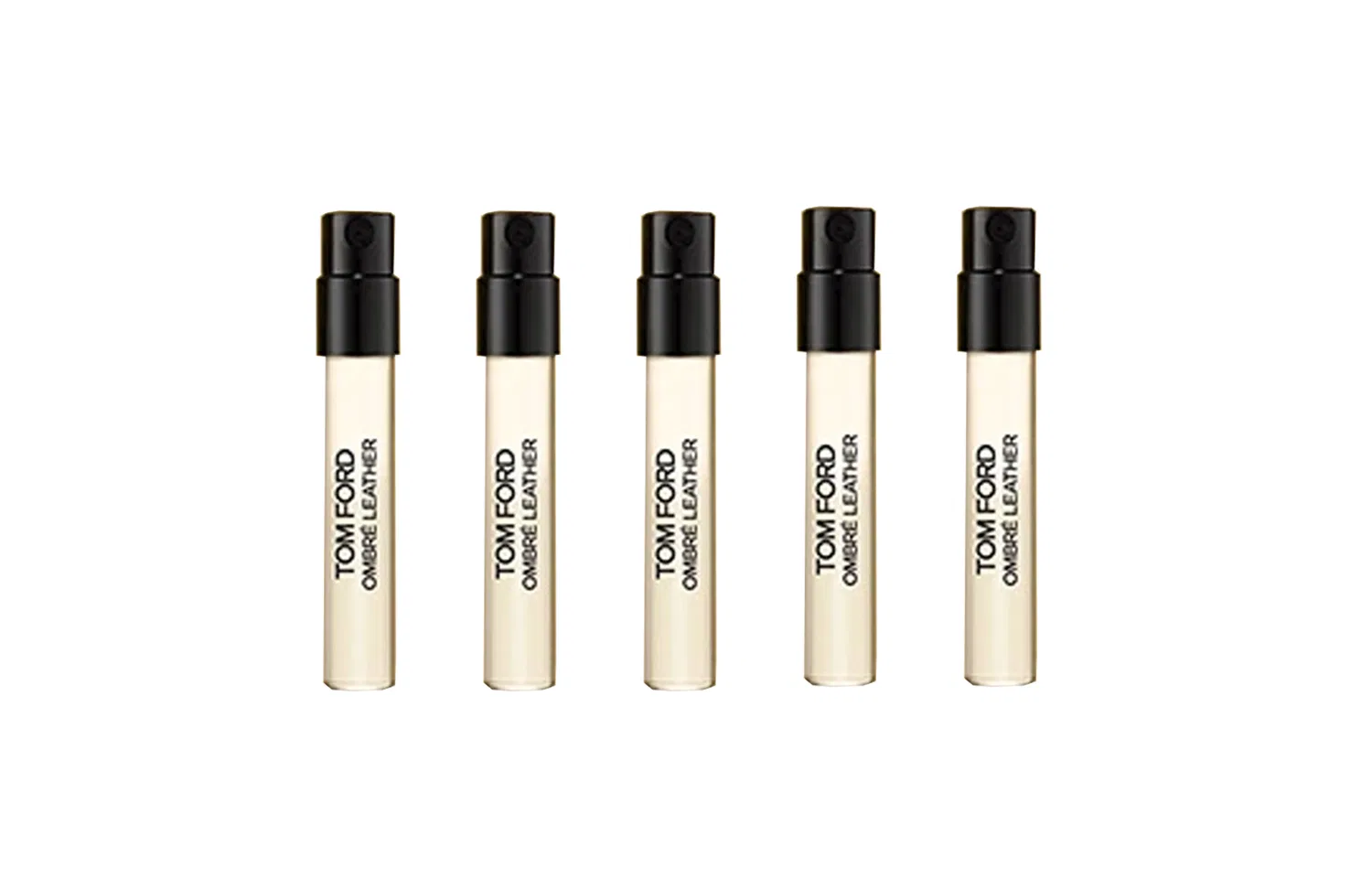 Парфюмерный набор образцов Light Shadow Leather Eau De Parfum 1.5 мл x5, TOM FORD, Черный