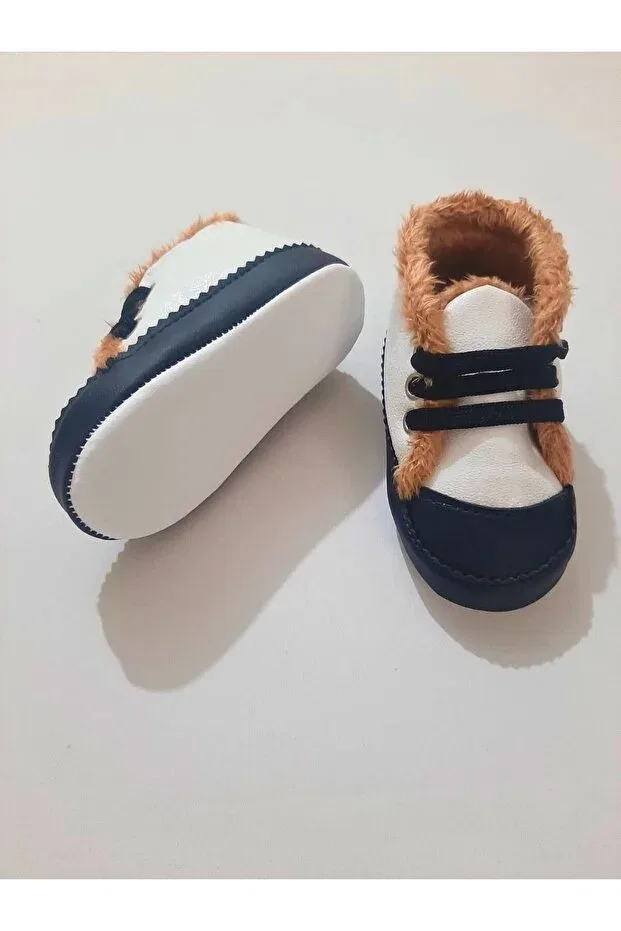 Детские пинетки для новорожденных со шнуровкой Oscar Baby, Black And White — фото 3