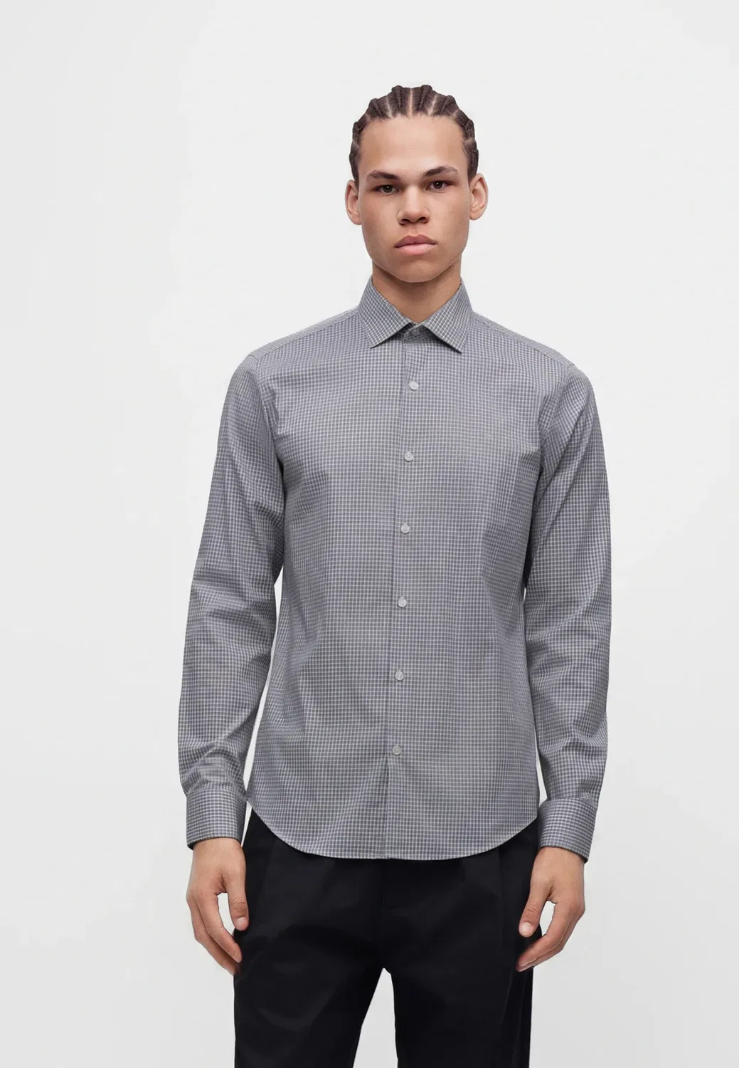 Узкая рубашка Calvin Klein, Gray