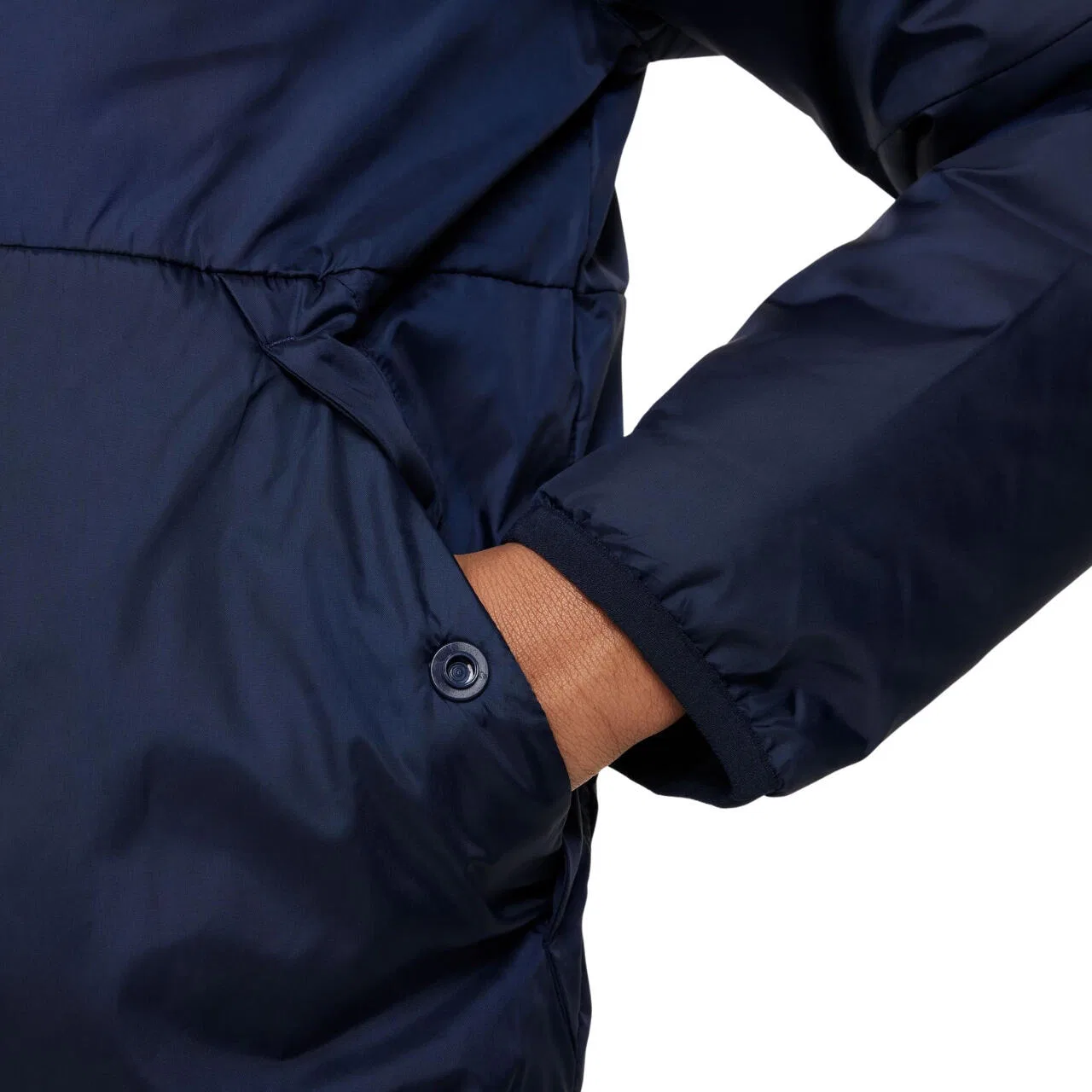 Детская куртка с капюшоном Nike Therma Repel Park, Darkblau Jeansblau — фото 4