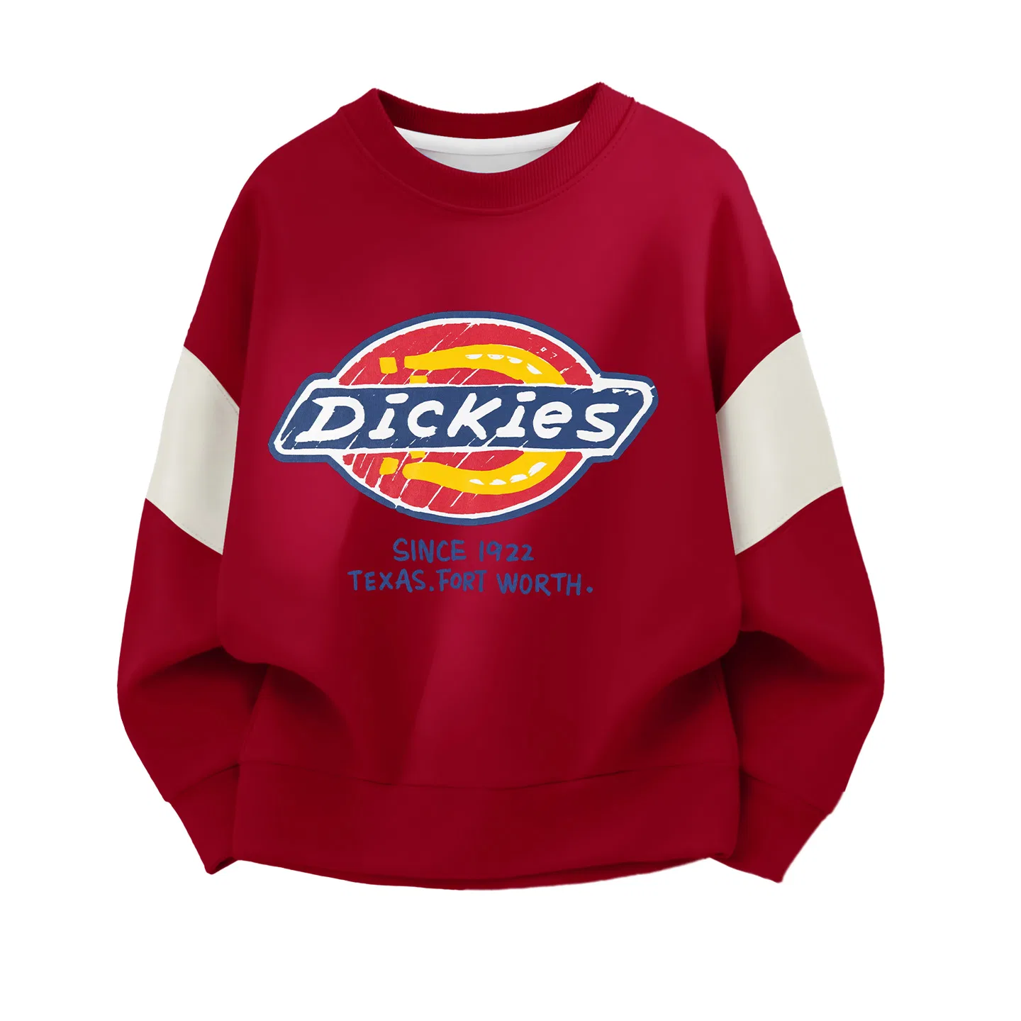 Детский свитшот с принтом Swarovski Logo Burgundy Dickies