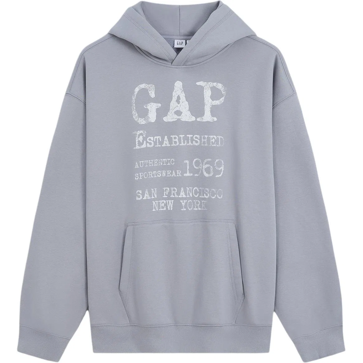Мужской свитшот с капюшоном Gray Blue GAP