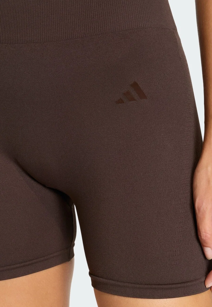 Спортивные шорты-скинни ADIDAS PERFORMANCE 'Essentials' в шоколадном цвете — фото 4