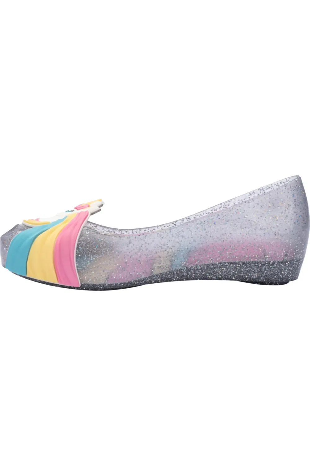 Детские туфли Мэри Джейн с блестками Ultragirl Mini Melissa, Glitter Clear/Pink — фото 4