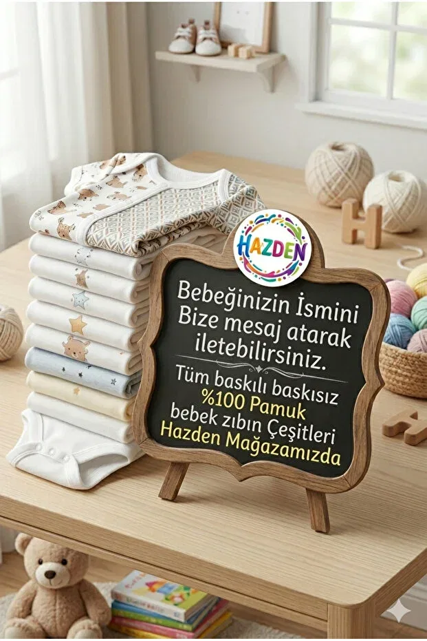 Детское боди-комбинезон для новорожденных с принтом Crescent and Star Hazden, White — фото 4