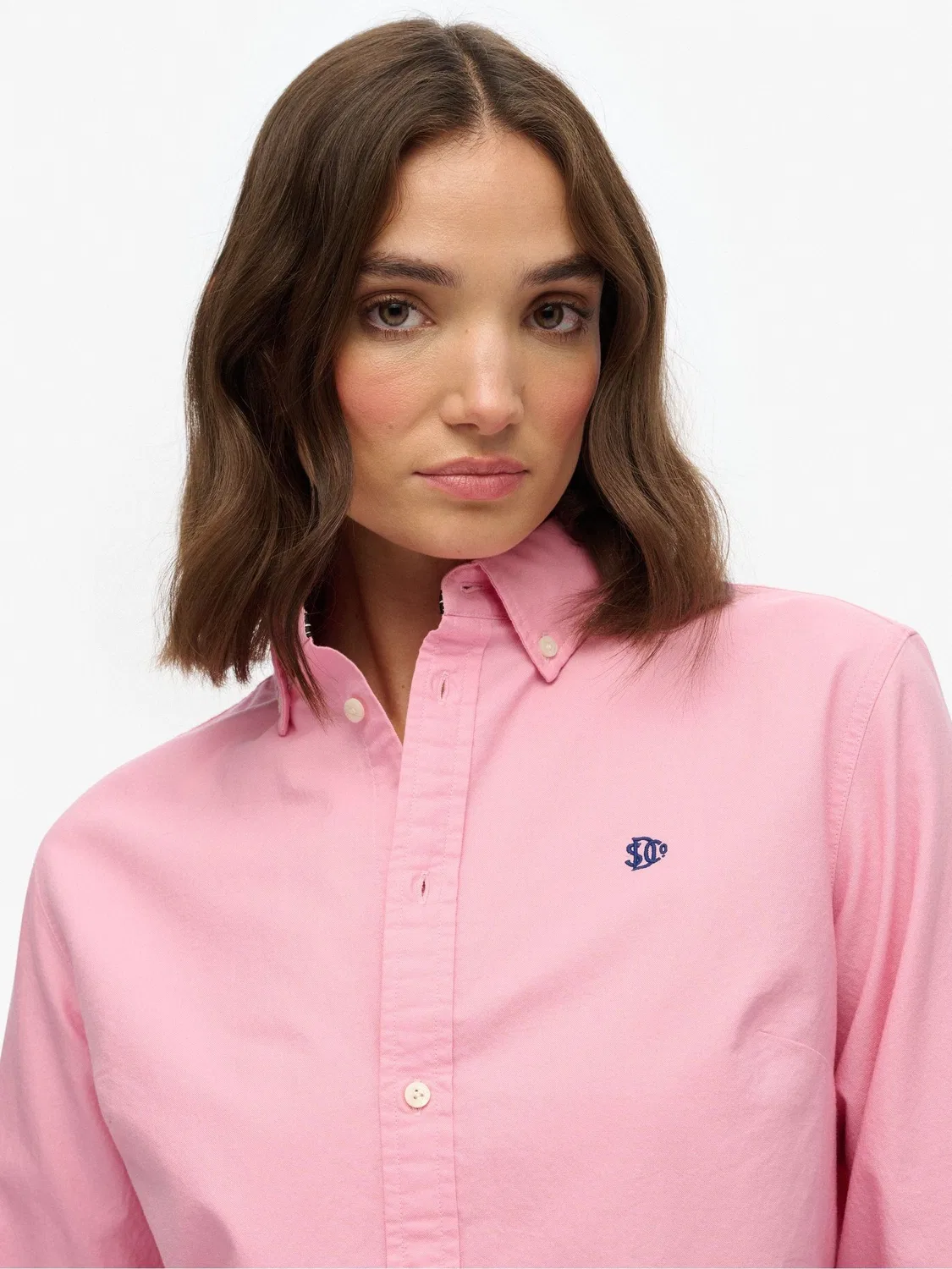 Рубашка оксфорд Slim Superdry, Light Pink — фото 3