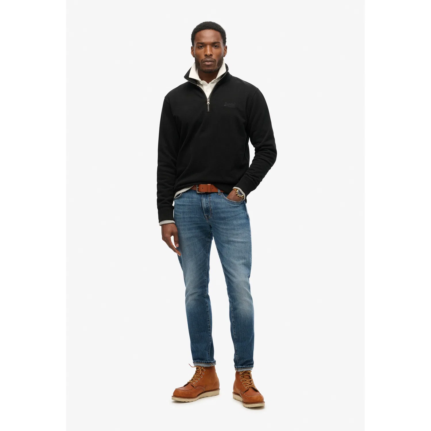 Мужской свитшот с логотипом Superdry, Black — фото 4