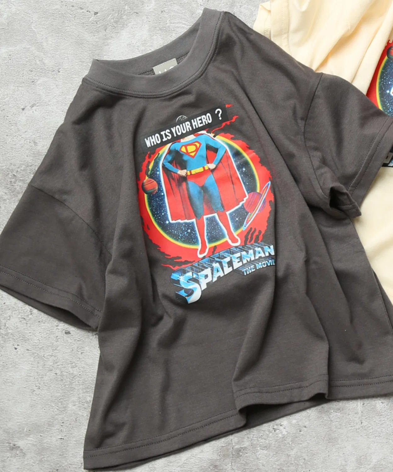 Детская футболка с принтом SPACEMAN DILASH, Charcoal Grey
