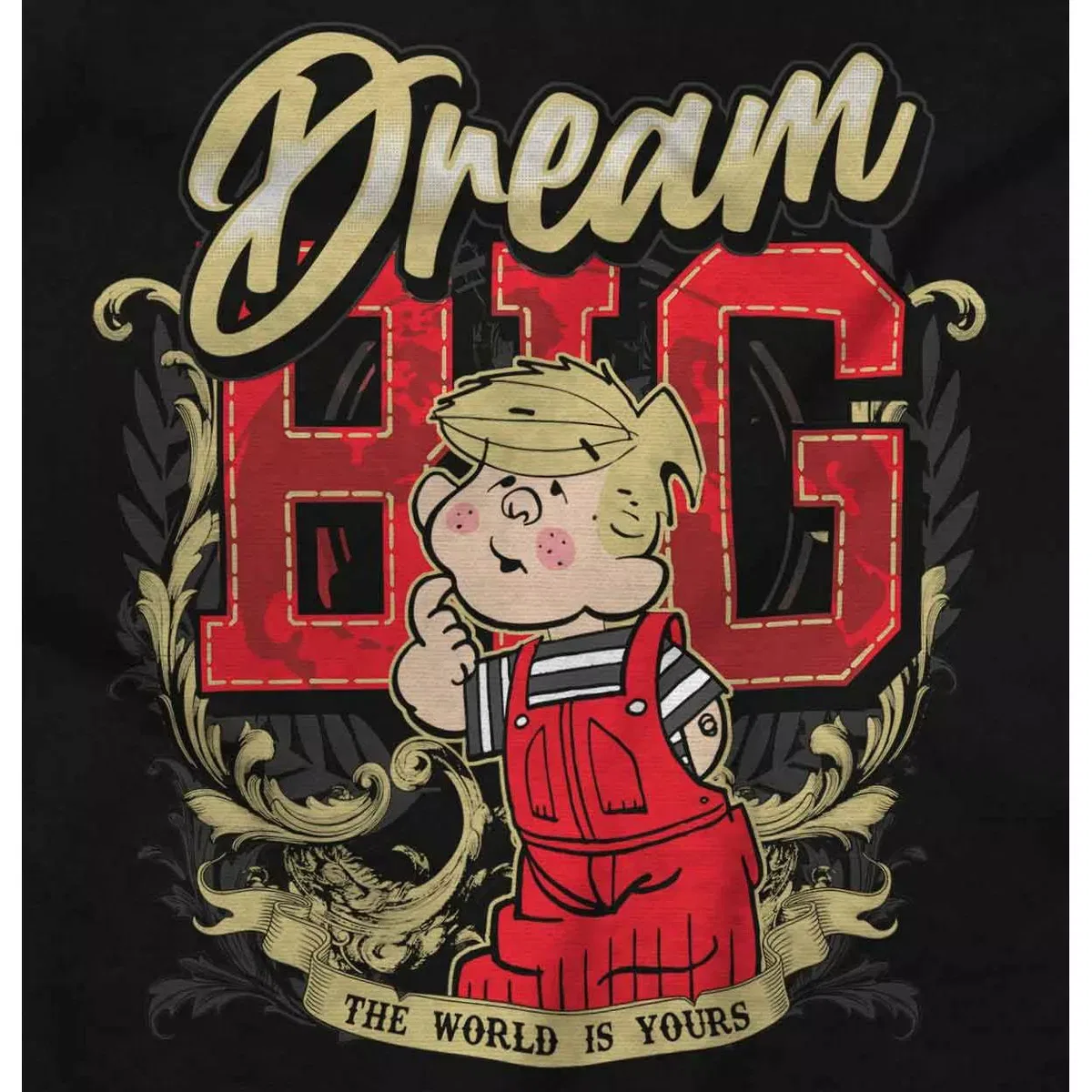 Детское боди для мальчиков хлопковое Dennis the Menace Brisco Brands, Black — фото 2