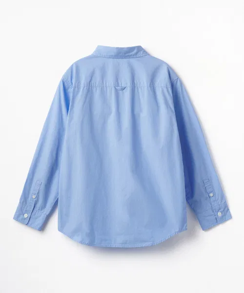 Детская рубашка из поплина с длинным рукавомMUSINSA STANDARD KIDS, Color: Other — фото 3
