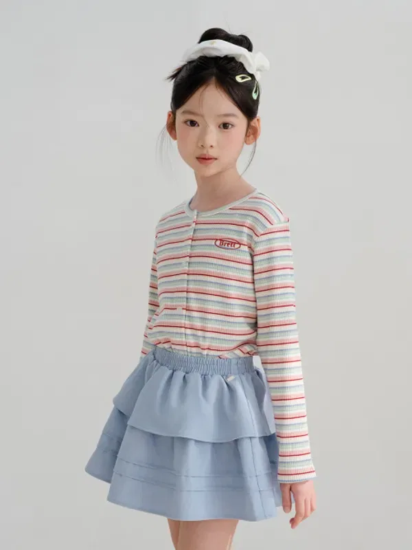 Кардиган полосатый, Bubble Stripe Brettailor, розовый