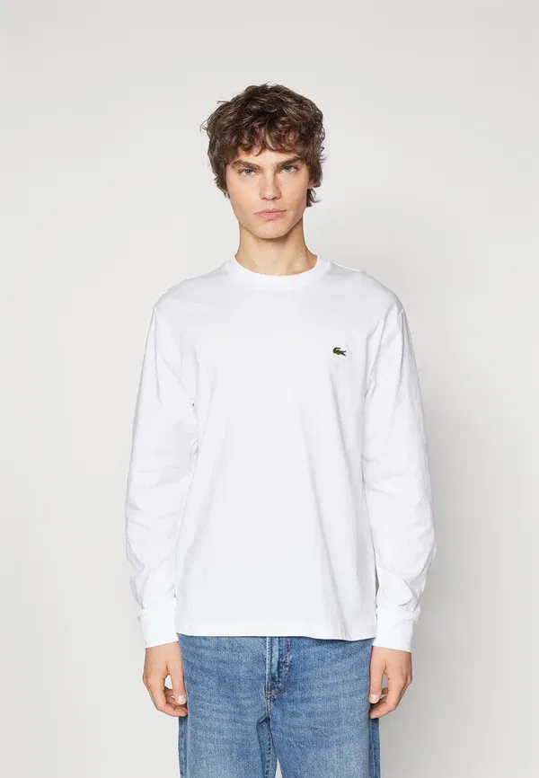 Топ с длинными рукавами Lacoste, белый