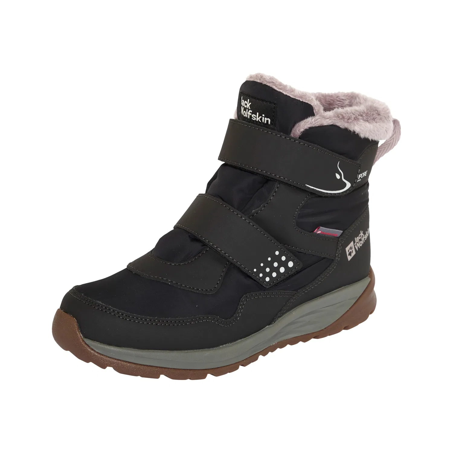 Детские зимние ботинки для ходьбы POLAR BEAR-G TEXAPORE MID VC K Jack Wolfskin, Phantom