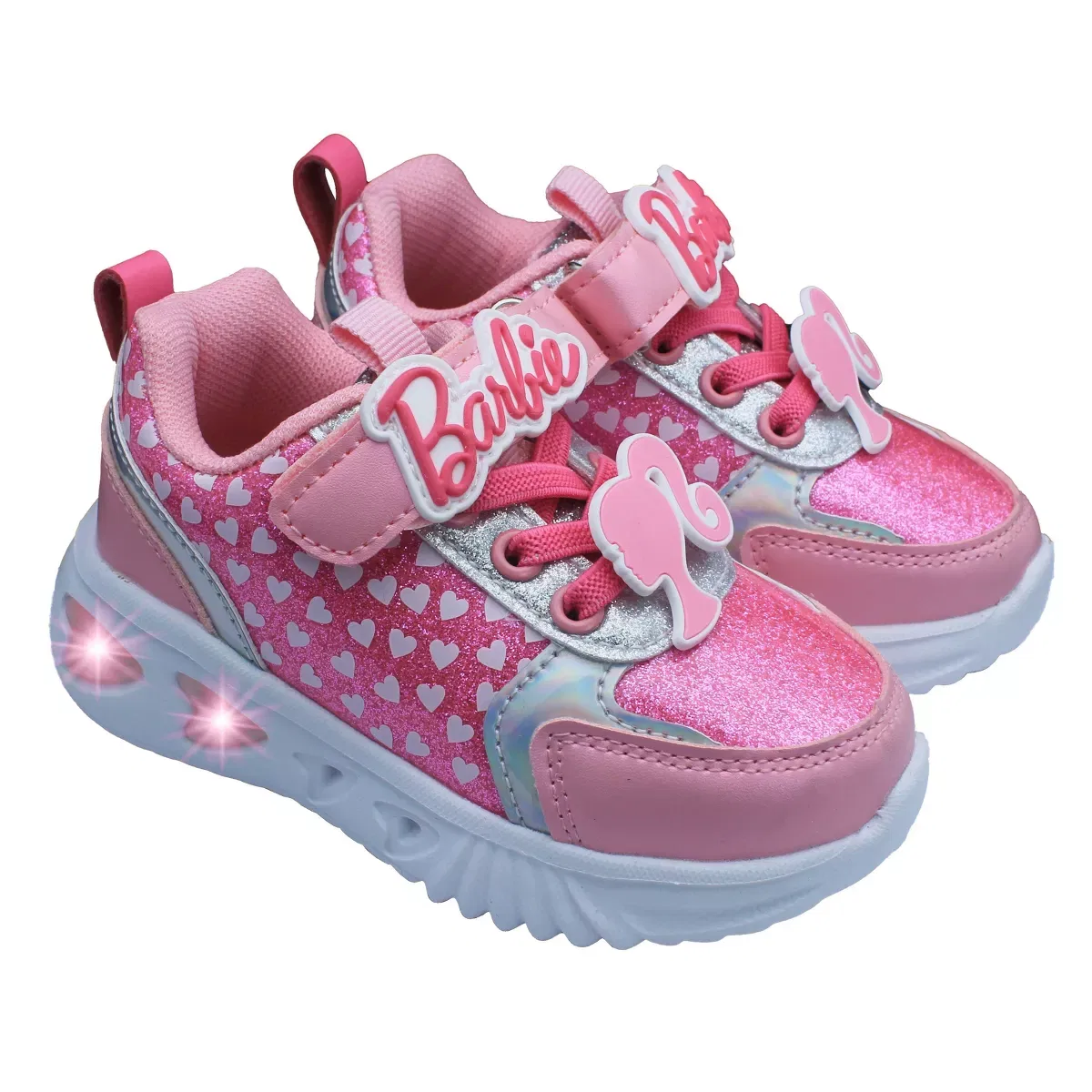 Детские кроссовки для девочек с подсветкой Barbie Light-Up WOMENS FOOTWEAR, Hot Pink — фото 3