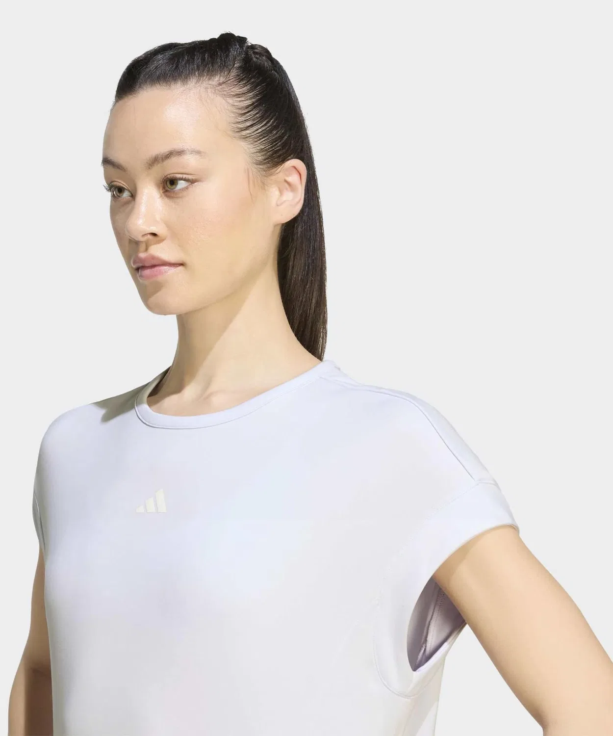 Женская футболка с коротким рукавом, свободного кроя Adidas, Purple — фото 3