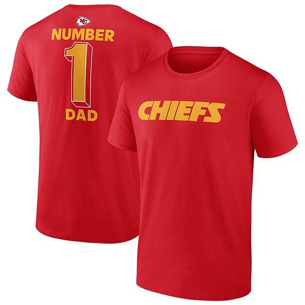 

Мужская красная футболка Kansas City Chiefs Big & Tall Number One Dad Fanatics