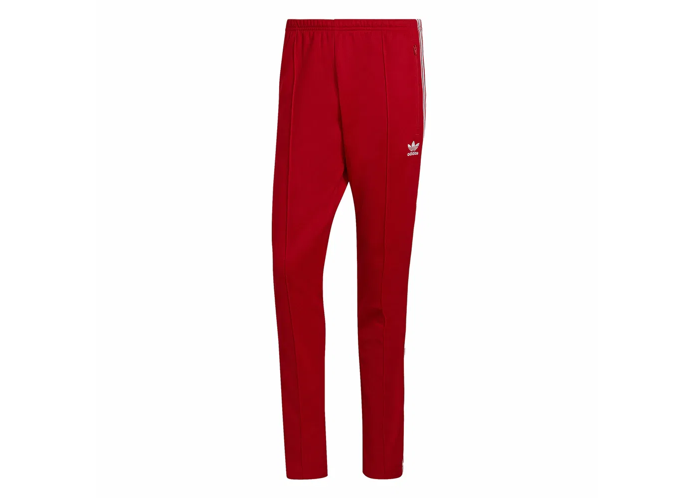 Мужские спортивные брюки с лампасами Adicolor Classics Beckenbauer Track Pants Adidas, Better Scarlet/White
