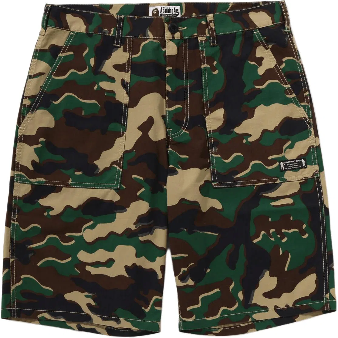 Детские карго шорты SS26 A BATHING APE, Green