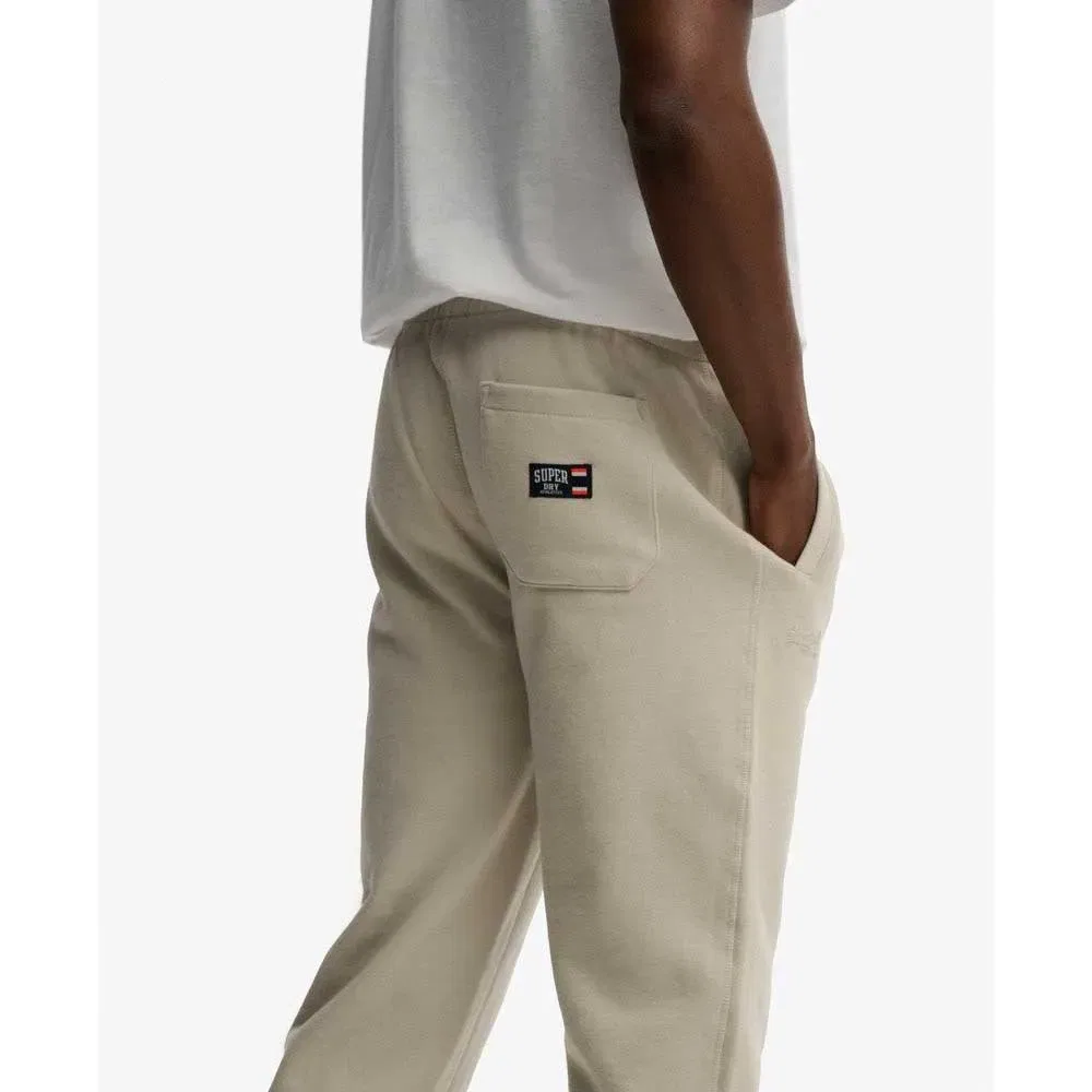 Брюки спортивные Essential Logo Half Brushed Superdry, бежевый — фото 4