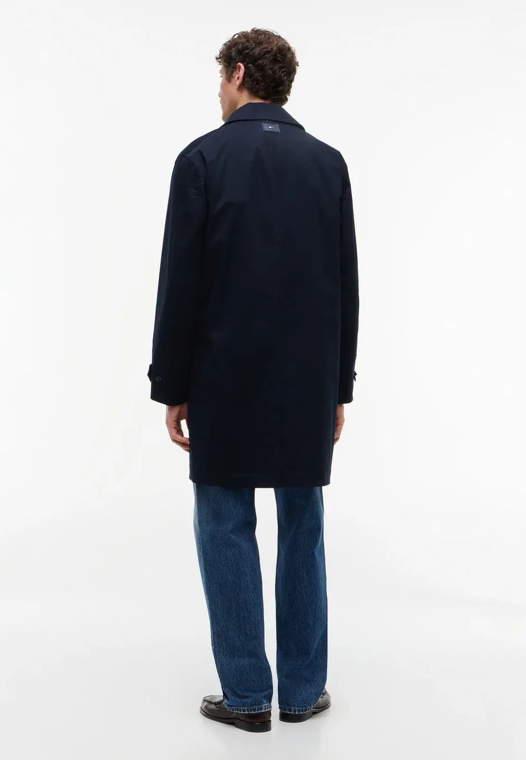 Неподшитое автомобильное пальто - тренчкот Tommy Hilfiger, Navy Blue — фото 3
