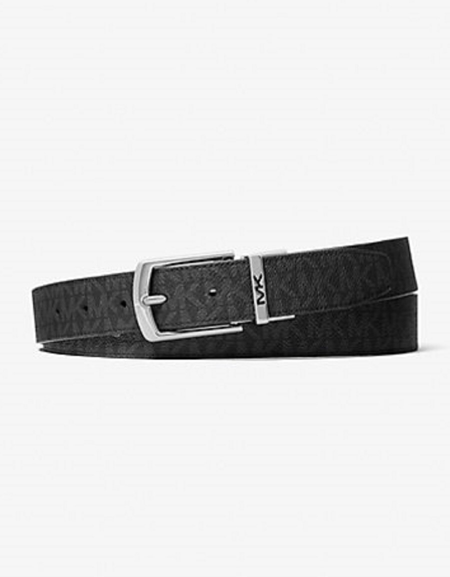 

Ремень Michael Kors Mens Reversible Signature Logo, черный