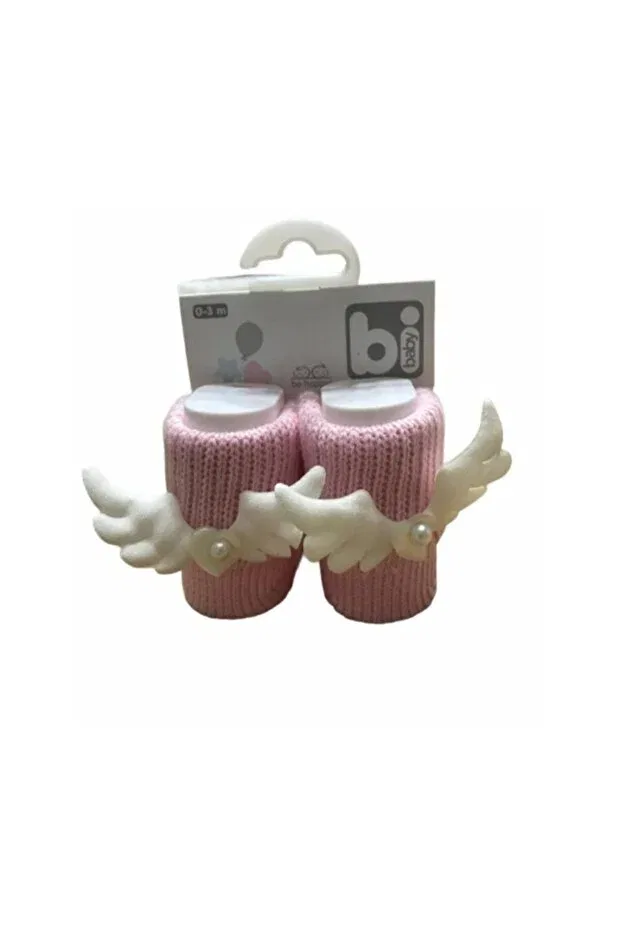 Детские носки для девочек хлопковые Angel Wings Bibaby, Pink — фото 2