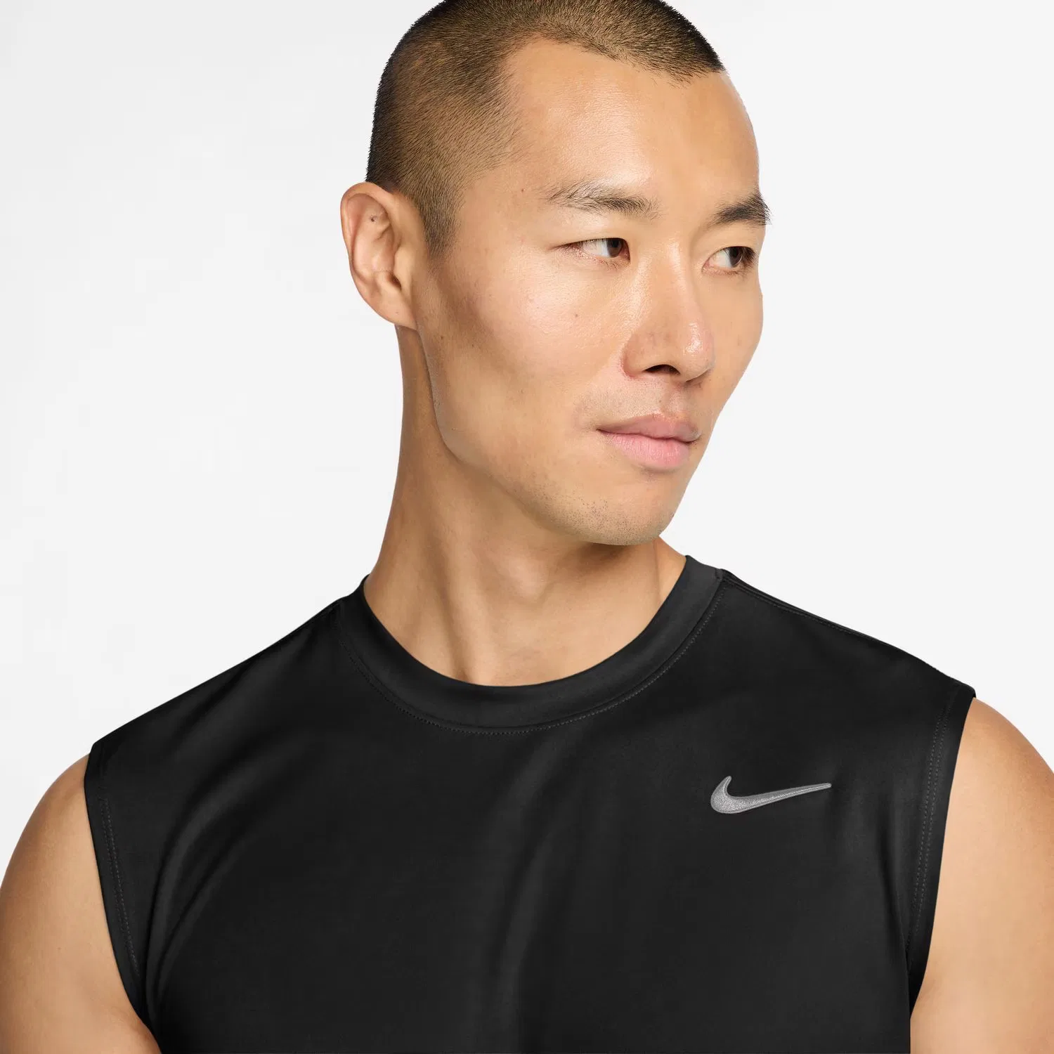 Мужская футболка, M Nk DF Tee Std Slvls Flex, Nike, черный — фото 3