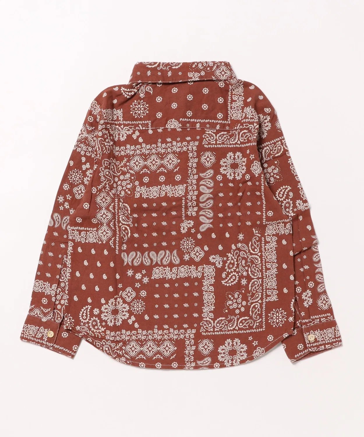 Детская рубашка с длинным рукавомBrick Bandana Rylee + Cru, Wine — фото 2