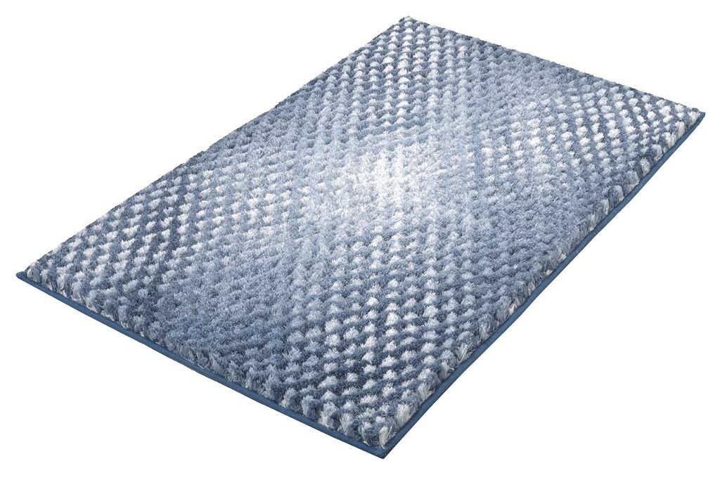 

Коврик для ванной - синий - кремовый - полиэстер - 60 x 100 см Kleine Wolke