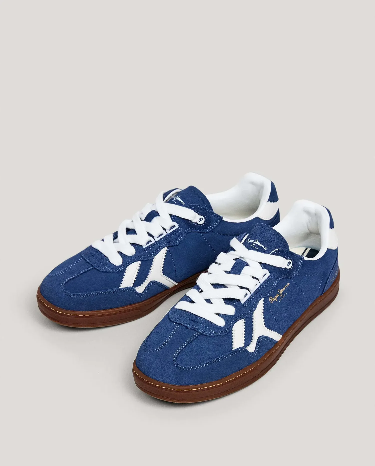 Мужские ретро-кроссовки из замши Pepe Jeans, Azul Denim — фото 4