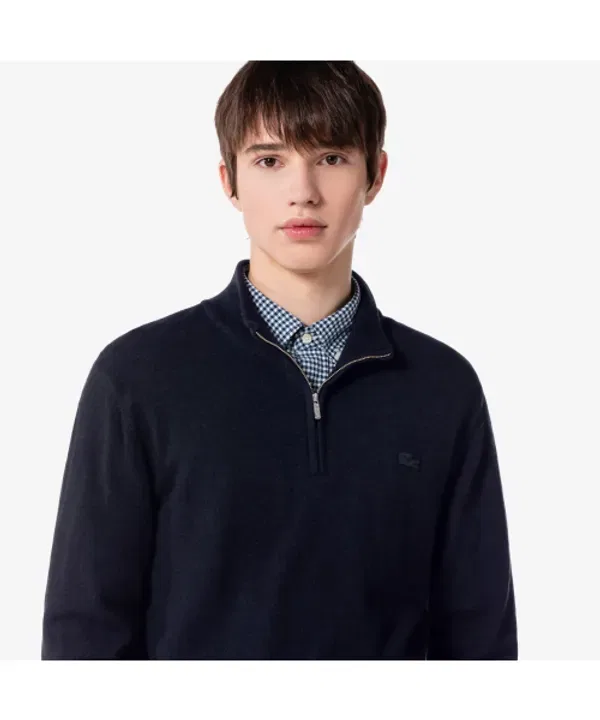 Свитер мужской базовый полузастежка Lacoste — фото 4