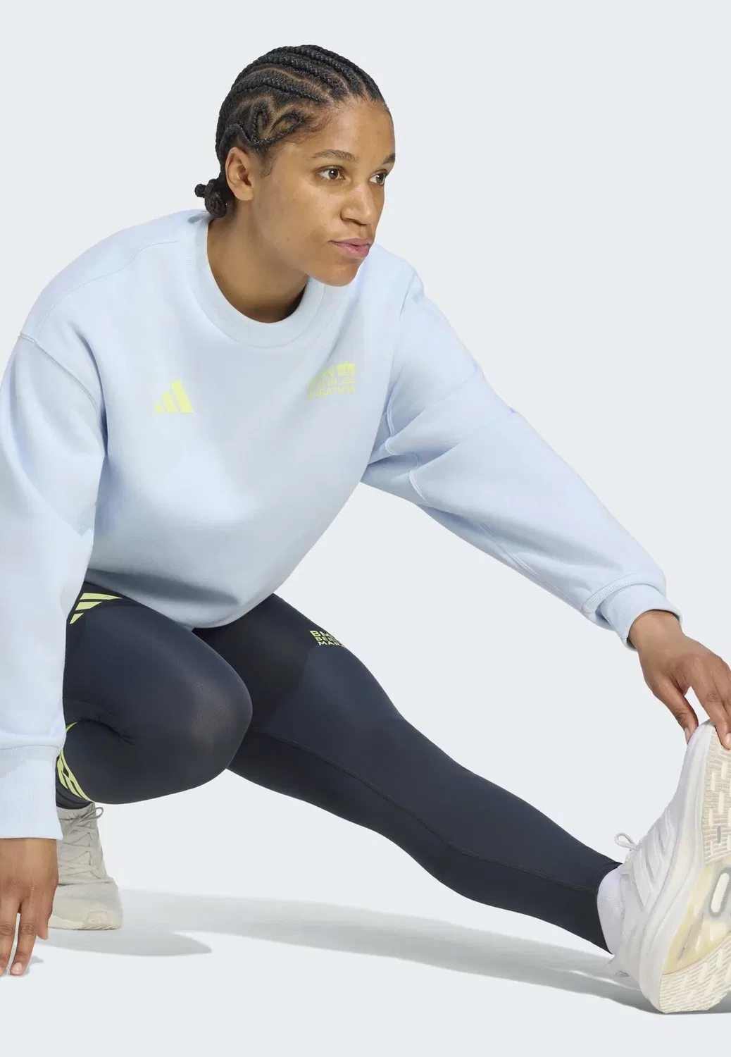 Свитшот Crew Adidas Performance, Crystal Sky — фото 3