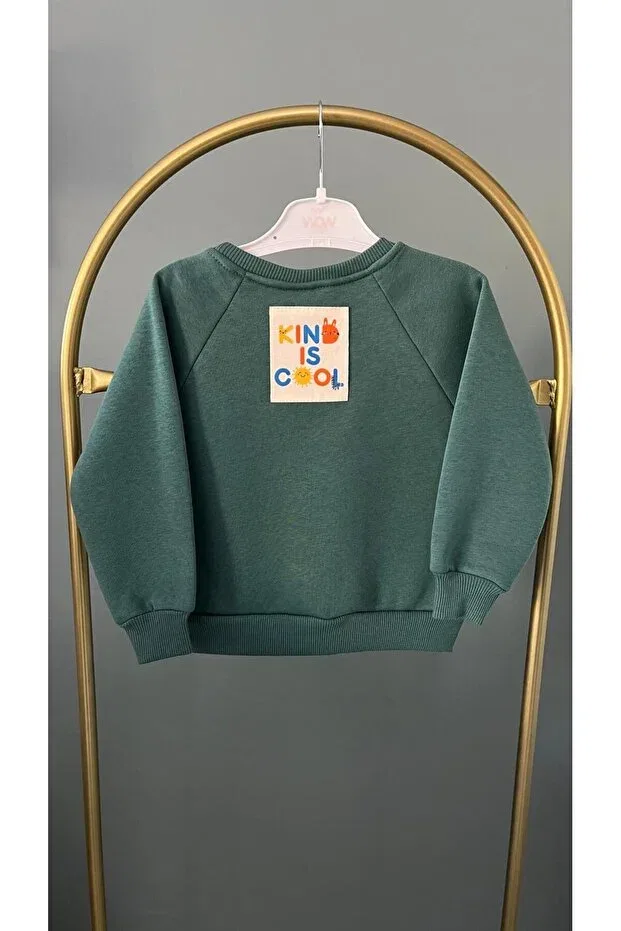 Детские свитшот с принтом Unisex Design Mbk Garden, Green With Age — фото 2