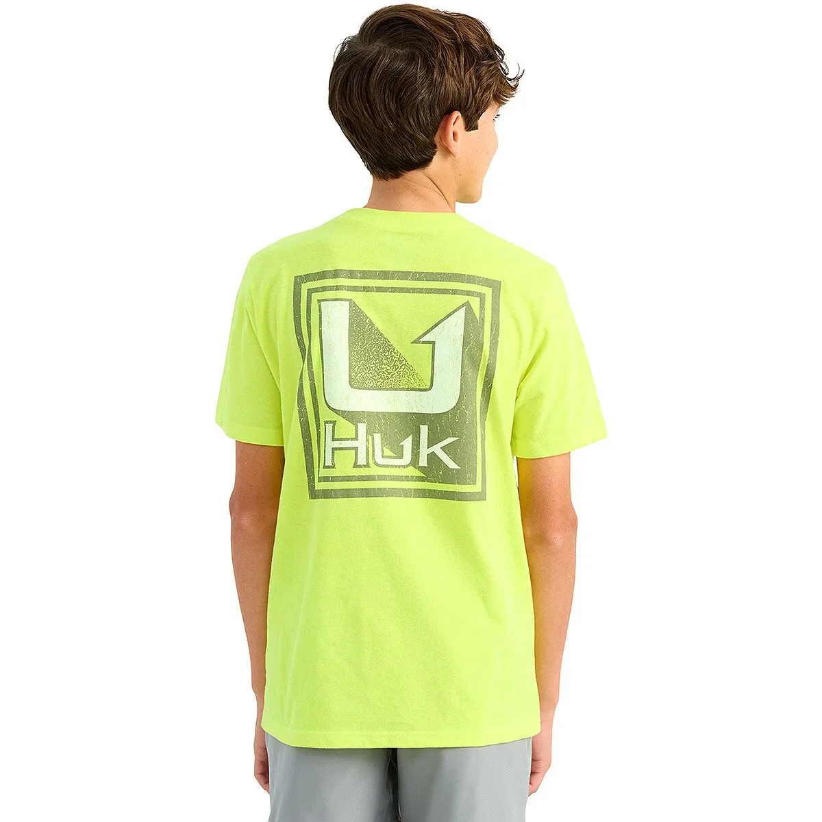 Детская футболка с принтом Rising T-Shirt Huk, Neon Yellow