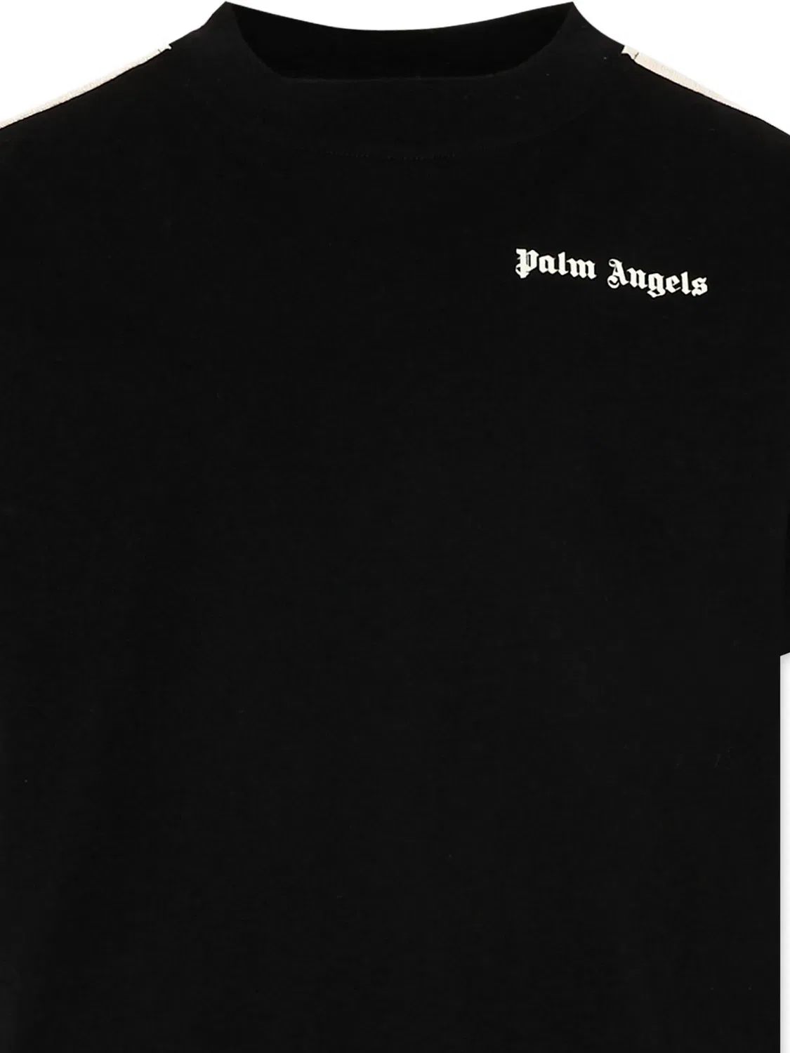 Футболка с короткими рукавами в полоску Palm Angels, черный — фото 4