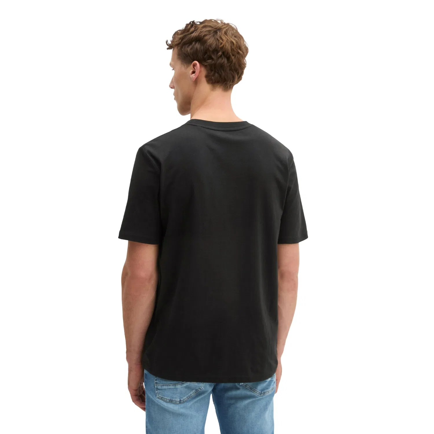 Детская хлопковая футболка с круглым вырезом Marc O'Polo, Black — фото 3